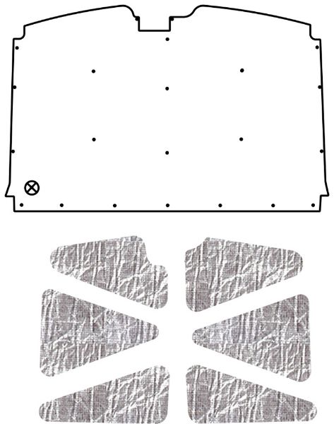 Picture of 1988-1998 Chevrolet Truck QuietRide Solutions AcoustiHood Under Hood Cover Kit