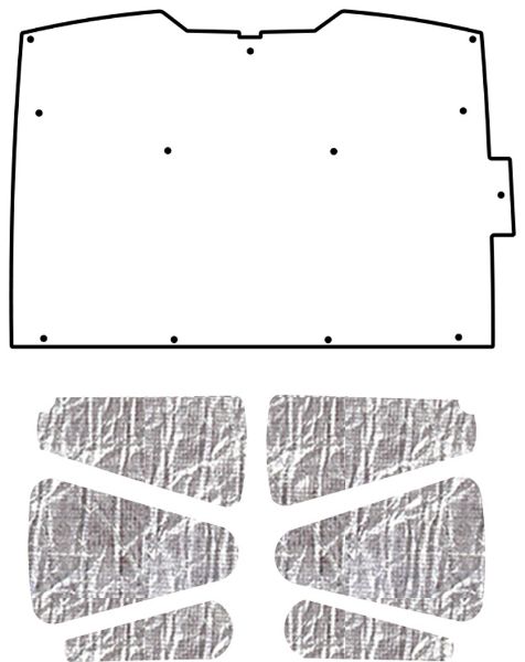 Picture of 1994-2004 Chevrolet S-10/15 Truck QuietRide Solutions AcoustiHood Under Hood Cover with Heatshield Panels and Installation Kit