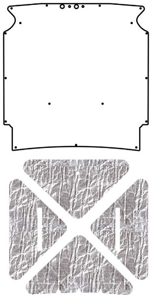 Picture of 1964-1965 Mercury Comet QuietRide AcoustiHood Under-Hood Insulation & Sound Barrier Kit