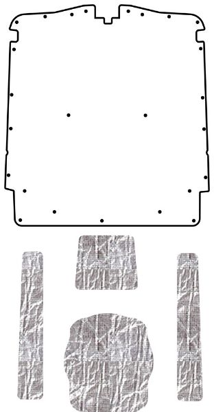 Picture of 1971-1973 Cougar AcoustiHood Under-Hood Insulation and Sound Barrier Kit