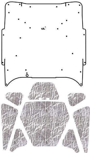 Picture of 1974-76 Cougar QuietRide AcoustiHood Under Hood Cover with Heatshield Panels and Installation Kit