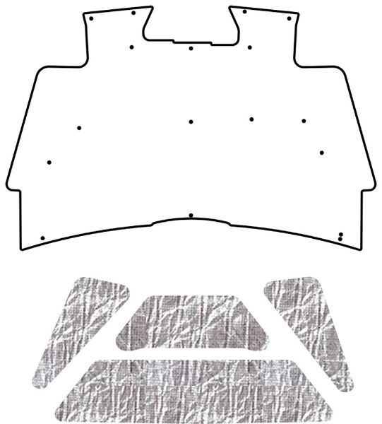 Picture of 2003-2009 Dodge Truck 2500/3500 AcoustiHood Under Hood Cover by QuietRide Solutions with Heatshield Panels and Installation Kit