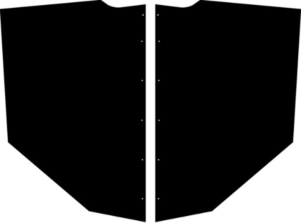 Picture of 1936 Dodge D-2 AcoustiShield Cowl Side Panel Set by QuietRide Solutions - Flat ABS Plastic