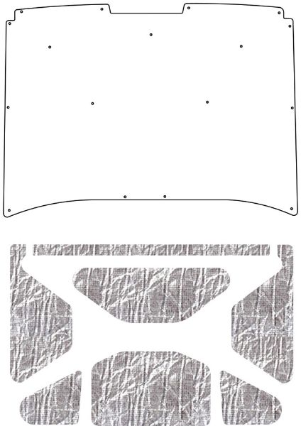 Picture of 1972-1980 Dodge Truck AcoustiHood Under-Hood Insulation & Sound Barrier Kit