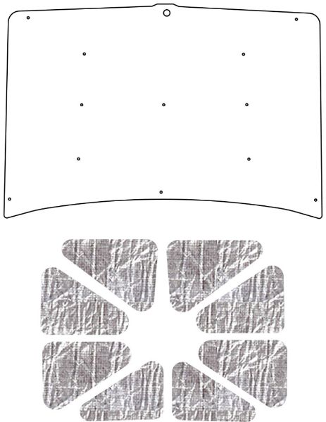 Picture of 1981-1993 Dodge Truck AcoustiHood Under-Hood Insulation & Sound Barrier Kit