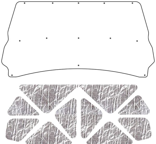 Picture of 1994-2001 Dodge Truck 1500 AcoustiHood Under Hood Cover by QuietRide Solutions with Heatshield Panels