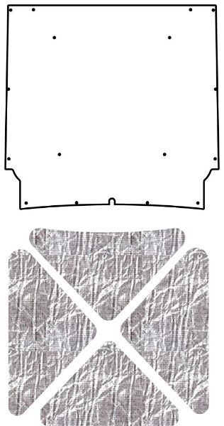 Picture of 1960-1963 Ford Falcon QuietRide AcoustiHood Under-Hood Insulation and Sound Barrier Kit