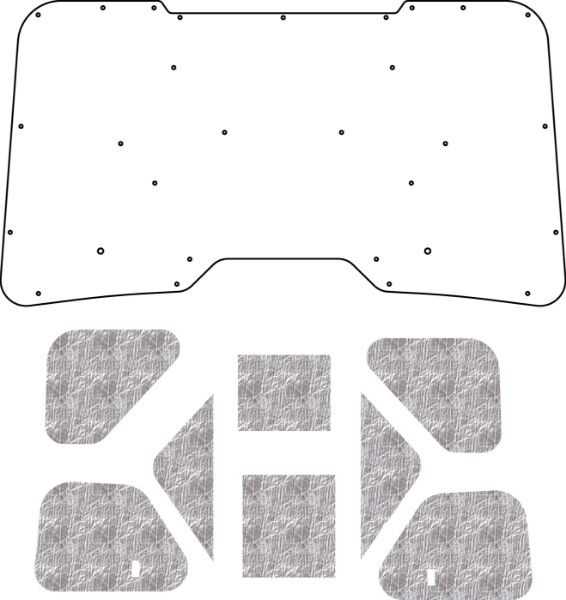Picture of 2008-2010 Ford F-250 AcoustiHood Under-Hood Insulation & Sound Barrier Kit