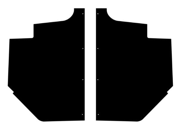 Picture of 1930-31 Ford Model A Victoria AcoustiShield Cowl Side Panels Leather Grain ABS