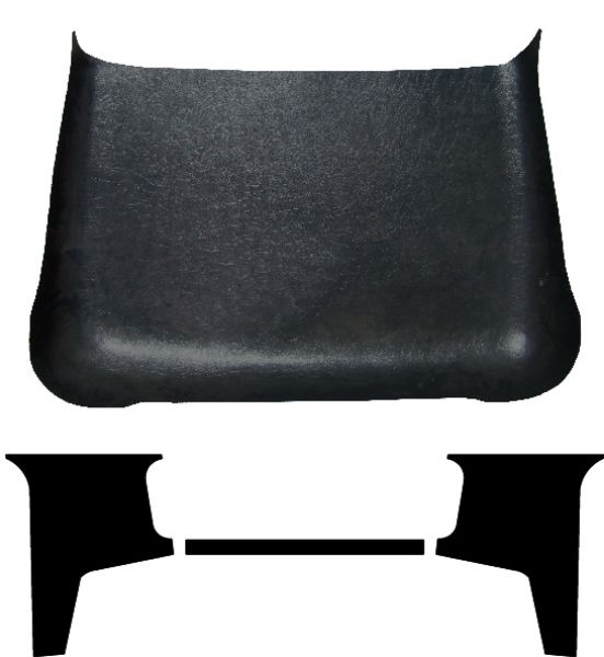 Picture of 1937 Ford Truck AcoustiShield Molded Headliner Kit with Leather Grain ABS, Rear Quarter Panels, Window Belt, Top Bow Wood Spacers, and Installation Hardware