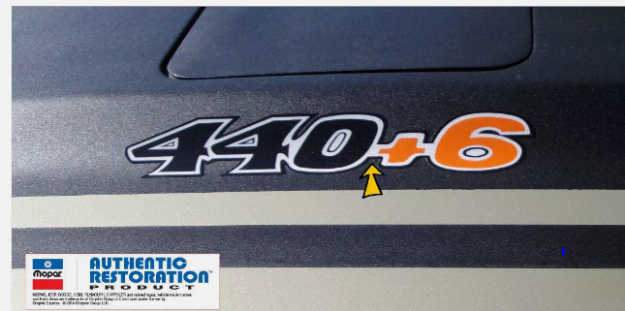 Picture of 1970-1971 440 6 Decal