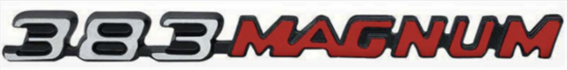 Picture of 1970-1971 Dodge Challenger 383 Magnum Hood Emblem - For Rallye Hood Models