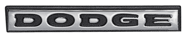 Picture of 1972-1974 Dodge Dart Demon "DODGE" Decklid Emblem - Chrome Finish, Premium Quality Replacement