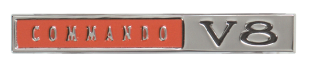 Picture of 1966-1967 Plymouth Commando V-8 Fender Emblem - High-Quality Reproduction (2579613)