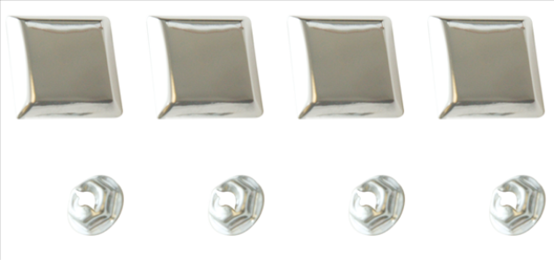Picture of 1968-1969 Dodge Charger Door Panel Map Pocket Corner Trim - Set of 4, Premium Restoration