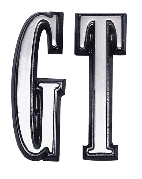 Picture of 1968 Dodge Dart GT Hood & Trunk Lid Letter Set - Black Finish, Includes Mounting Hardware