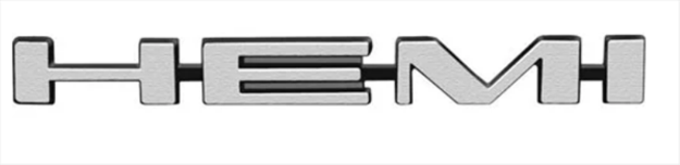 Picture of 1969-1970 Dodge & 1969 Plymouth B-Body HEMI Hood Scoop Emblem - OEM-Style Reproduction (2898876)