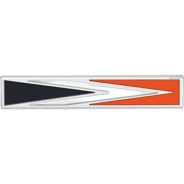 Picture of 1968 Dodge Dart Trunk Lid Emblem - 2-Pin Mount for Models Without "DODGE" Molding (2449932), Includes Hardware