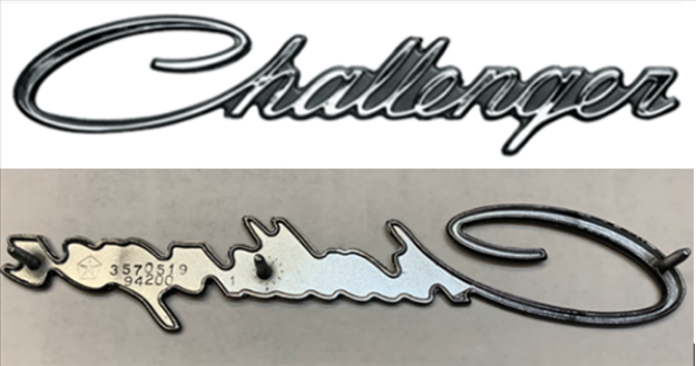 Picture of 1970 Dodge Challenger Grille Emblem - High-Quality OEM Reproduction (2998546)