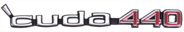 Picture of 1971 Dodge Charger Super Bee 360 Four Barrel Hood Emblem - For Models with Rallye Hoods