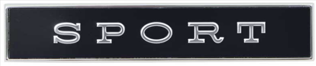 Picture of 1968 Plymouth Sport Satellite SPORT Fender Emblem - Adhesive Backed OEM Restoration