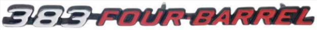 Picture of 1970-1971 Dodge Challenger 383 FOUR BARREL Fender Emblem - High-Quality OEM Reproduction
