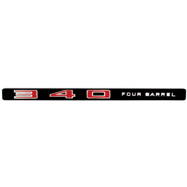 Picture of 1969 Dodge Swinger 340 & Dart GTS 340 FOUR BARREL Nameplate Insert - Order 2 Per Car