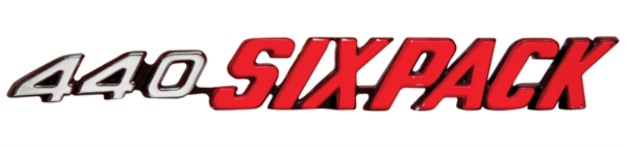 Picture of 1970-1971 Dodge Challenger Driver's Side 440 Six Pack Emblem - For Shaker Hood Models