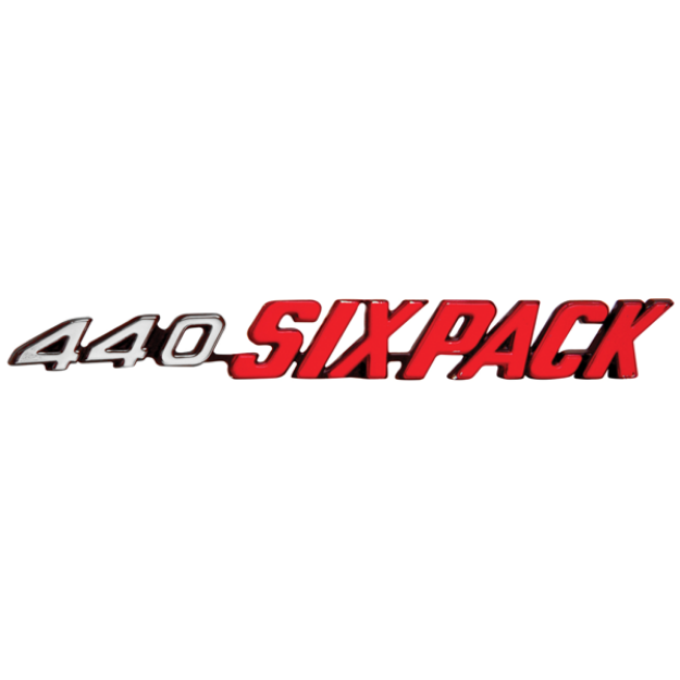 Picture of 1970-1971 Dodge Challenger Passenger Side 440 Six Pack Emblem - For Shaker Hood Models