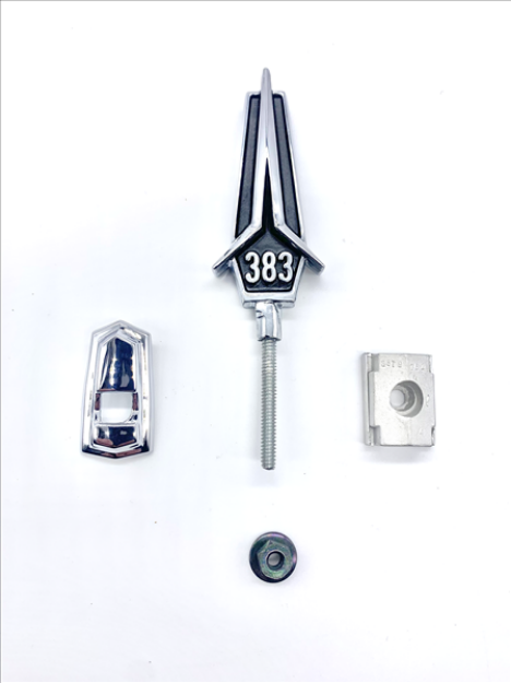 Picture of 1967 Plymouth Belvedere 383 Hood Ornament - Black Finish for Classic Mopars