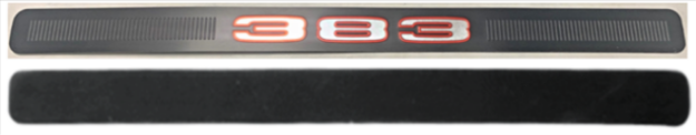 Picture of 1970 Plymouth Road Runner & GTX Back-of-Hood 383 Emblem with Backing Plate - OEM Reproduction