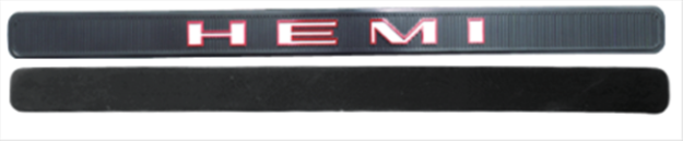 Picture of 1970 Plymouth Road Runner & GTX Back-of-Hood HEMI Emblem with Backing Plate - Authentic Restoration