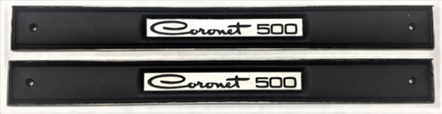 Picture of 1968 Dodge Coronet R/T Interior Upper Door Emblems - Pair for OEM Restoration (2861182)