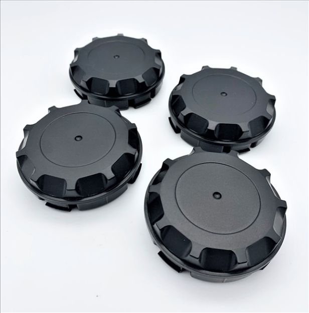 Picture of 1989-1991 Saleen Mustang 5-Spoke Wheel Center Cap Set - Black, Without Inserts (Set of 4)
