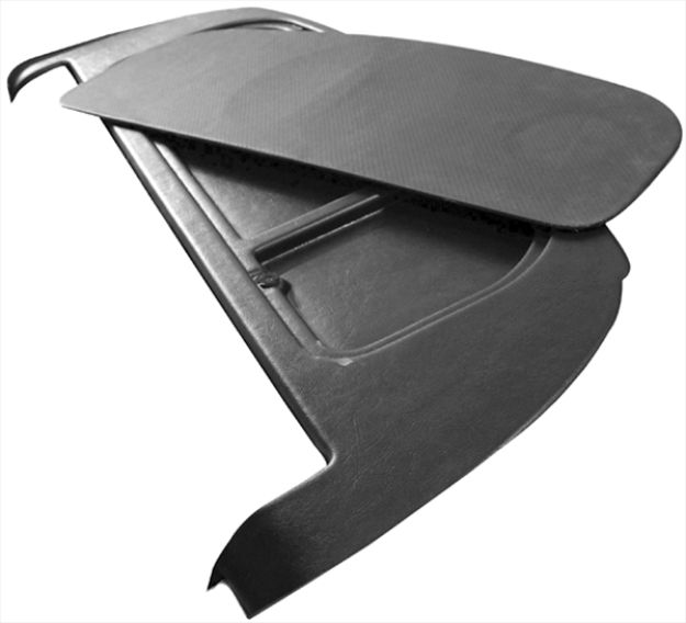 Picture of 1970-1981 Pontiac Firebird "Bandit" Rear Package Tray - Black ABS Plastic for Durable Fit