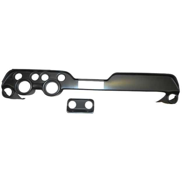 Picture of 1967-1968 Ford Mustang Custom Dash Gauge Panel - For Aftermarket Gauges & Vintage Air, Molded ABS Plastic