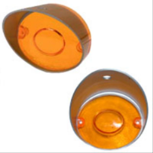 Picture of 1970-1974 Dodge Challenger & 1970 Dodge Charger Parking Light Lens - Amber Lens Pair