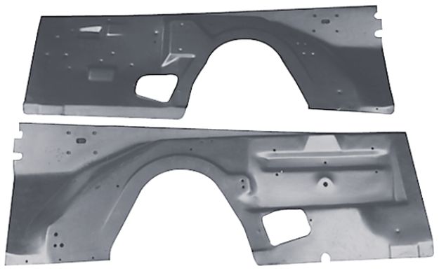 Picture of 1970-1974 Dodge Challenger & Plymouth Cuda Inner Fenders (LH & RH) - Reproduction for E-Body Models (Pair)