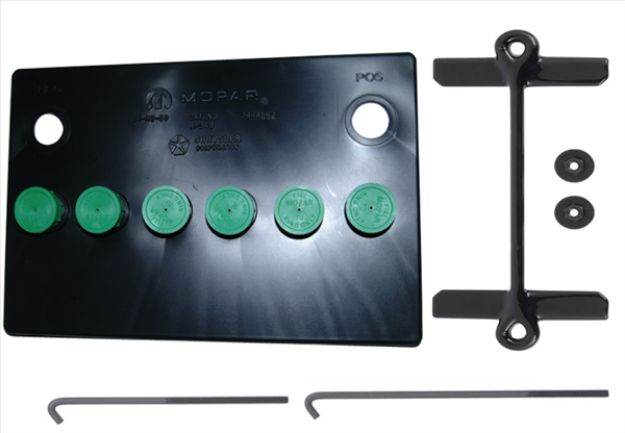 Picture of 1970-1971 Mopar B-Body Battery Topper with Green Caps & Battery Strap - Authentic OEM-Style Reproduction