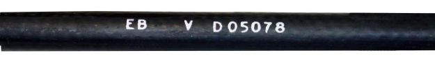 Picture of 1971 Mopar Date Coded June Power Steering Oil Return Hose - Includes (1) 18” Hose & (4) Clamps