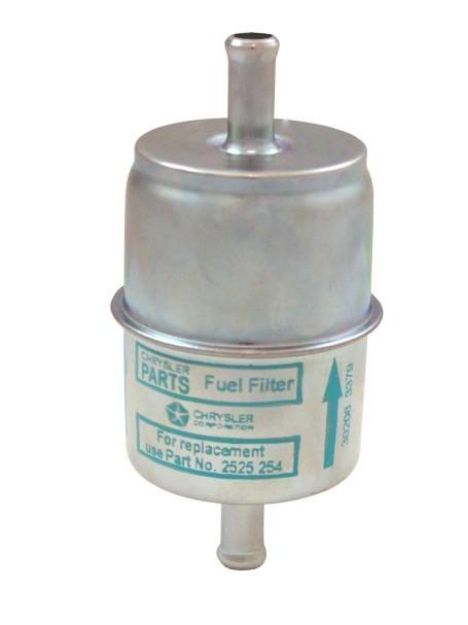 Picture of 1971 Mopar July Date Coded 5/16" Fuel Filter Kit - Includes Filter (2) 2" KV Hose, 4 Clamps Like Factory Original