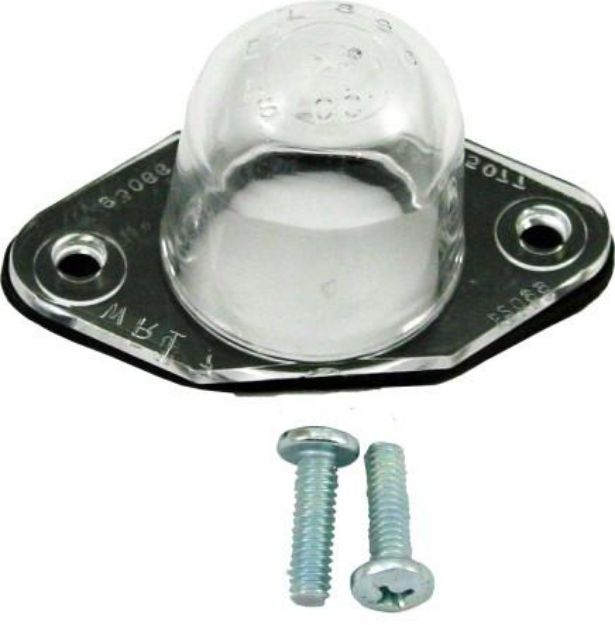 Picture of 1964-67 Cuda/Coronet, 1966-74 Charger/GTX/RR, 1968-70 Sat/Belv, 1977-78 Mopar Dodge Truck Lil Red Express Bullet License Plate Light Lens
