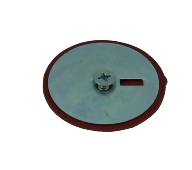Picture of 1970 Mopar E-Body Rear Upper Shock Plug (Includes Red Rubber Gasket & Screws) Complete Body Bumper & Body Plug Kit