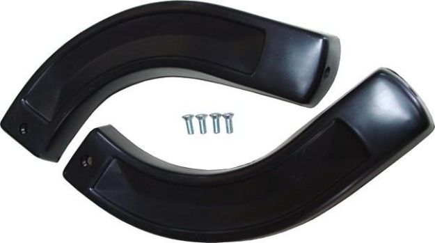 Picture of 1964-67 Mopar B-Body & some 2-door C-Body Bench Seat Hinge Covers - Pair Black