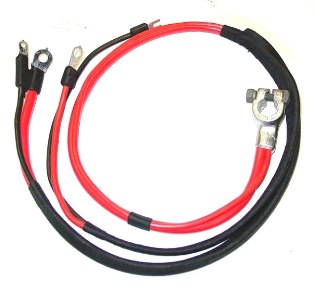 Picture of 1969-70 Mopar B-Body Small Block Positive Battery Cable 1-Piece Molded Starter Lug