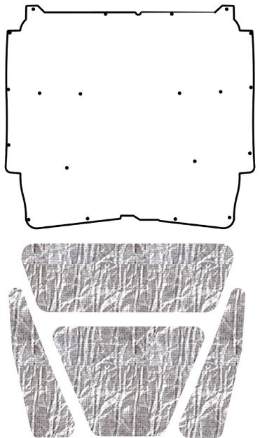 Picture of 1965-1966 AMC Ambassador AcoustiHood Under-Hood Insulation and Sound Barrier Kit