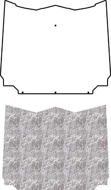 Picture of 1958-60 Rambler American AcoustiHood Under Hood Cover by QuietRide Solutions with Heatshield Panels and Installation Kit