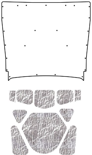 Picture of 1968-70 Buick Riviera AcoustiHood Under Hood Cover Kit with Heatshield Panels and Installation Accessories