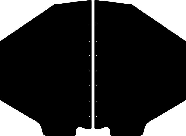 Picture of 1935-1936 Ford Cowl Side Panel Set by QuietRide Solutions - Leather Grain ABS