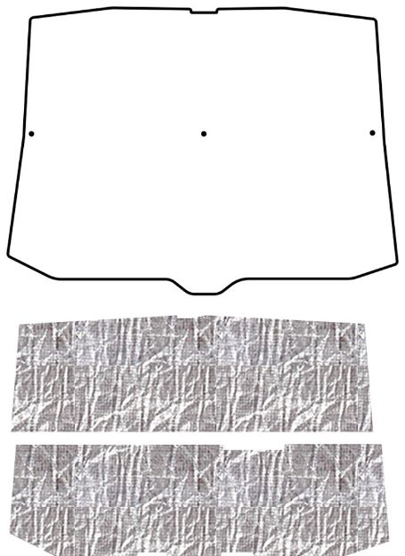 Picture of 1955-1956 Ford Under Hood Cover Kit by QuietRide Solutions - AcoustiHood Acoustic Insulation and Heat Shield